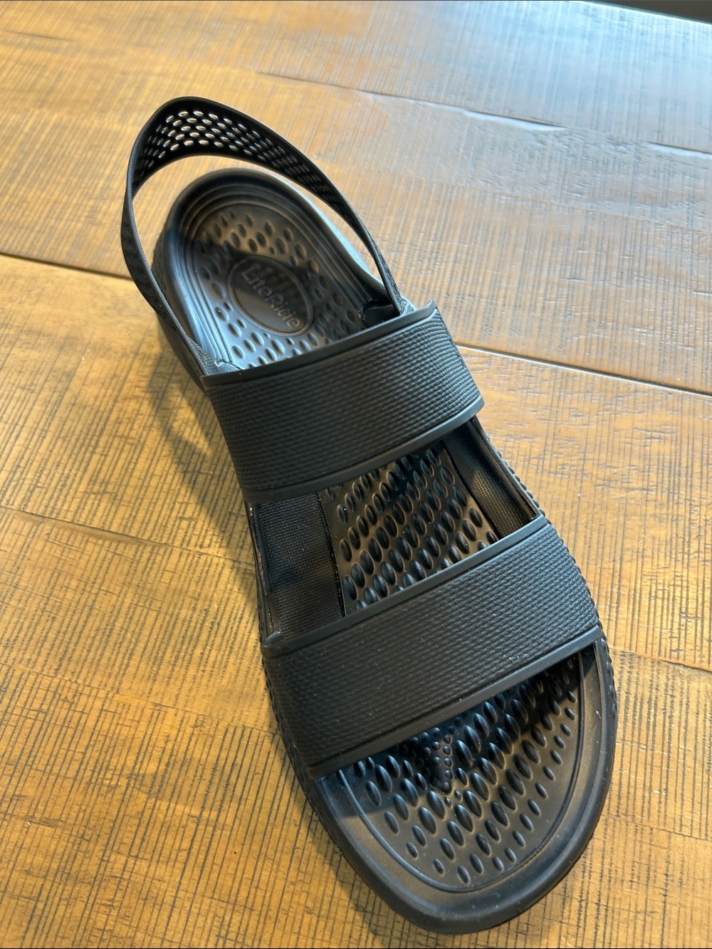 NWOT Crocs Black Sport Sandals Size US 7 - Picture 6 of 7